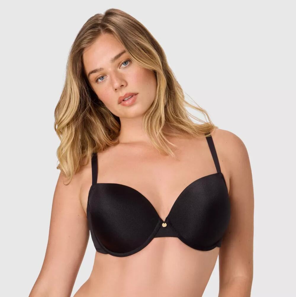 Maidenform Solid Black Push-Up Underwire Bra NEW